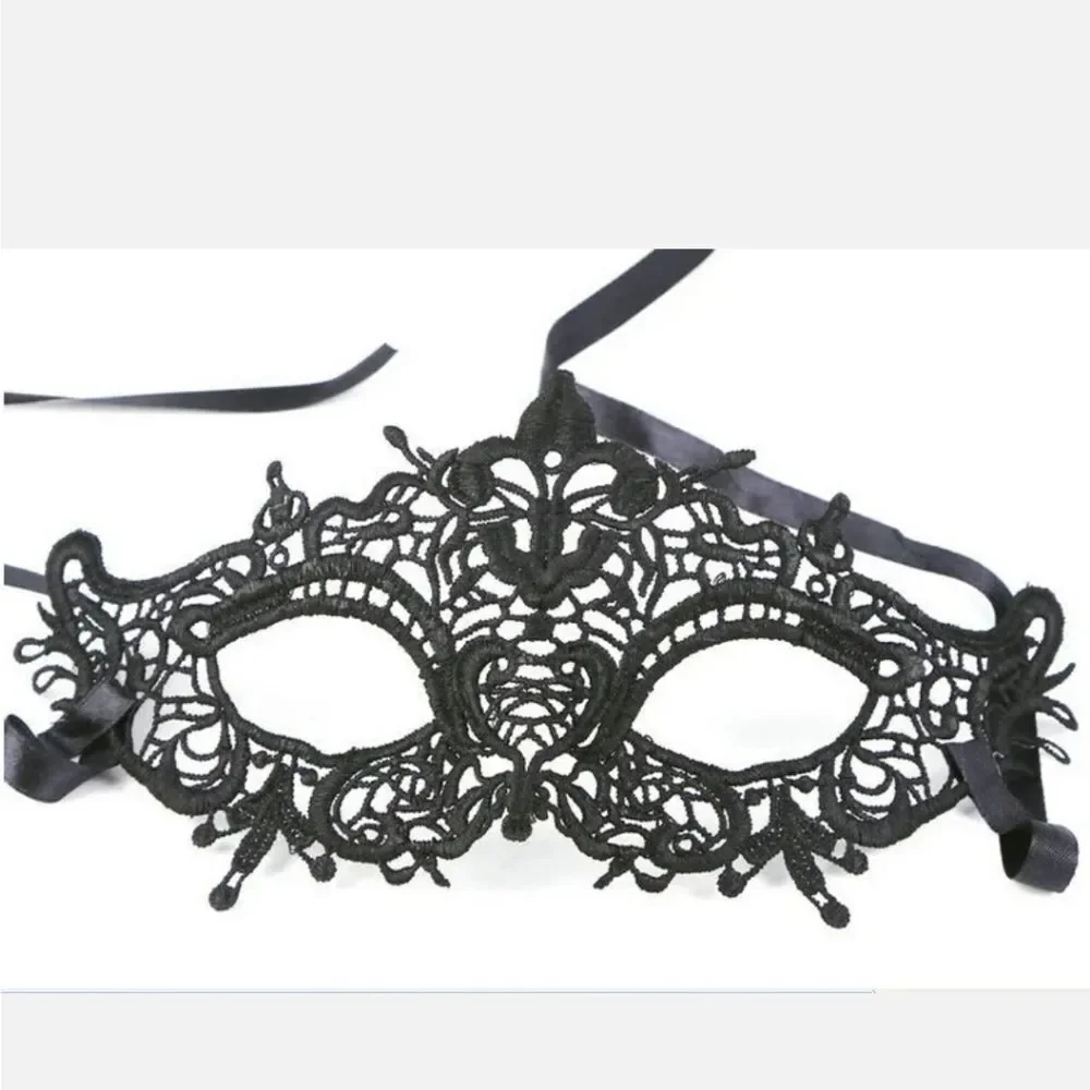 Sexy Women Lady Girl Black Lace Eye Mask for Halloween Masquerade Party US